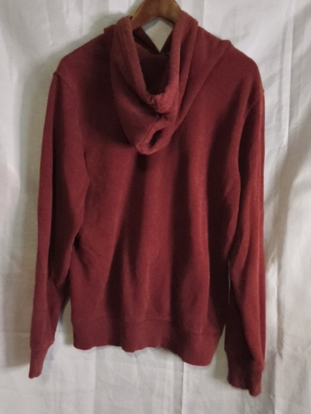 The North Face Mens Medium Hoodie Deep Red Orange Logo - Picture 4 of 8